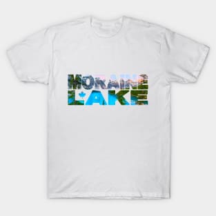 MORAINE LAKE - Rocky Mountains Canada Sunrise T-Shirt